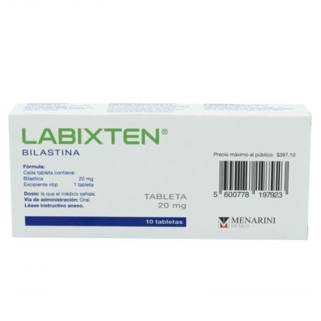 Labixten 20 Mg 10 Tabletas 