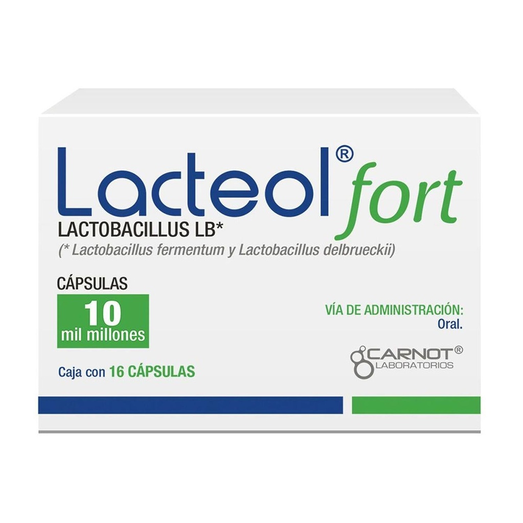 Lacteol Fort 340 Mg 16 Cápsulas 