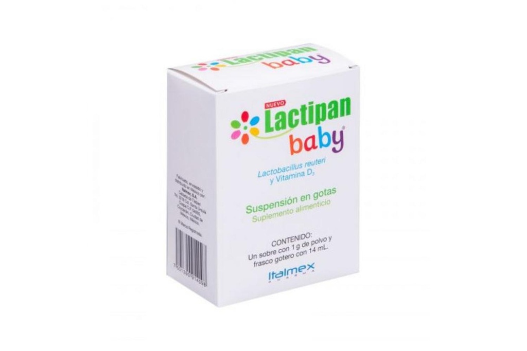 Lactipan Baby Suplemento 1 G Polvo Frasco Gotero Con 14 Ml