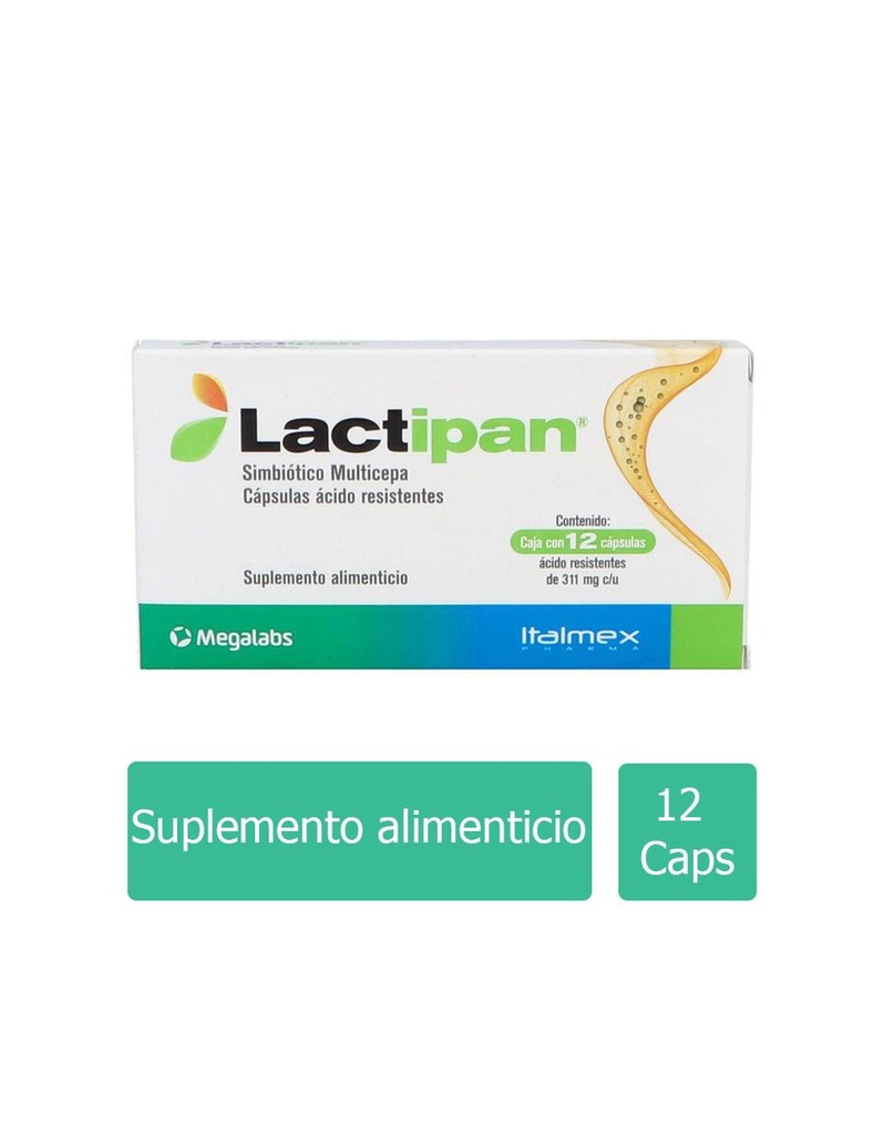 [7501390911226] Lactipan Cápsulas 12 