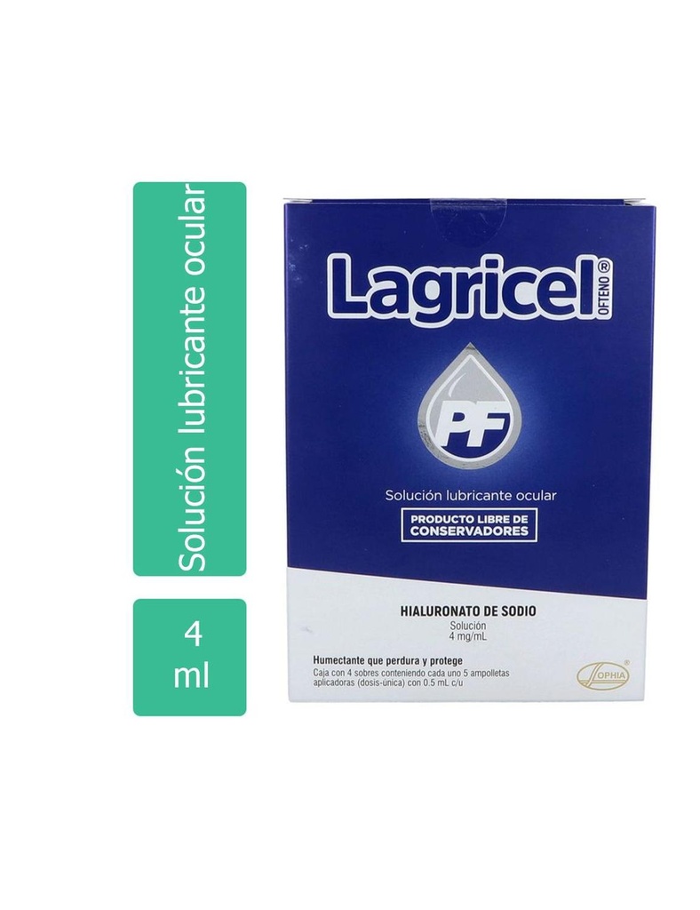 Lagricel Ofteno 4 Mg 20 Dosis 