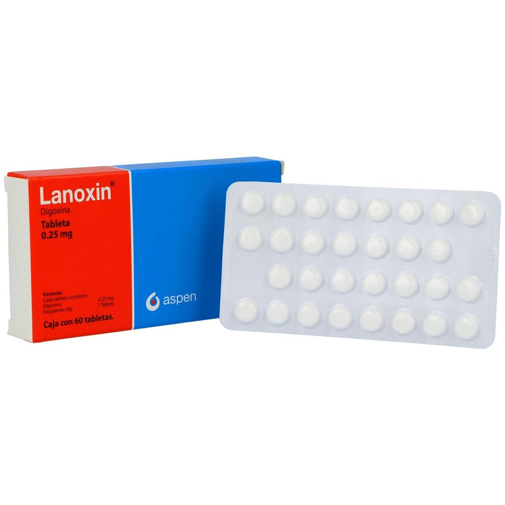 Lanoxin 0.25 Mg 60 Tabletas 