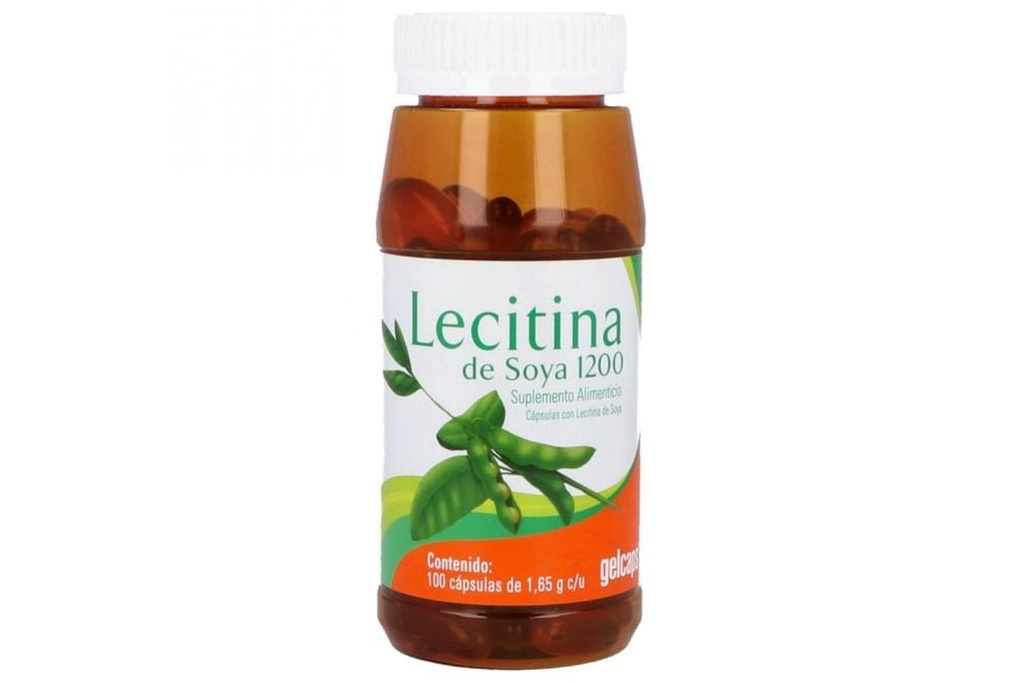 Lecitina Soya 1200 Gelcaps 100 Cápsulas 