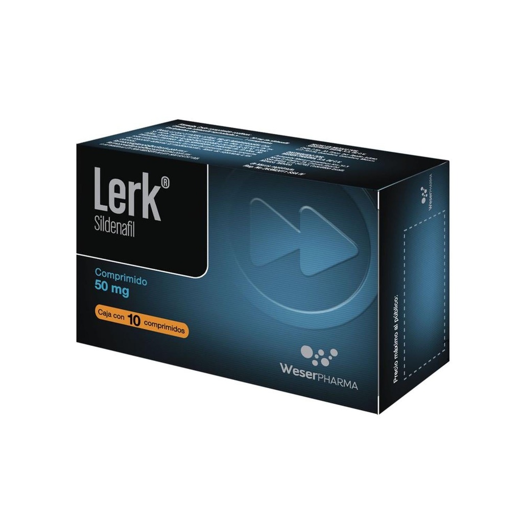 Lerk 50 Mg 10 Comprimidos 