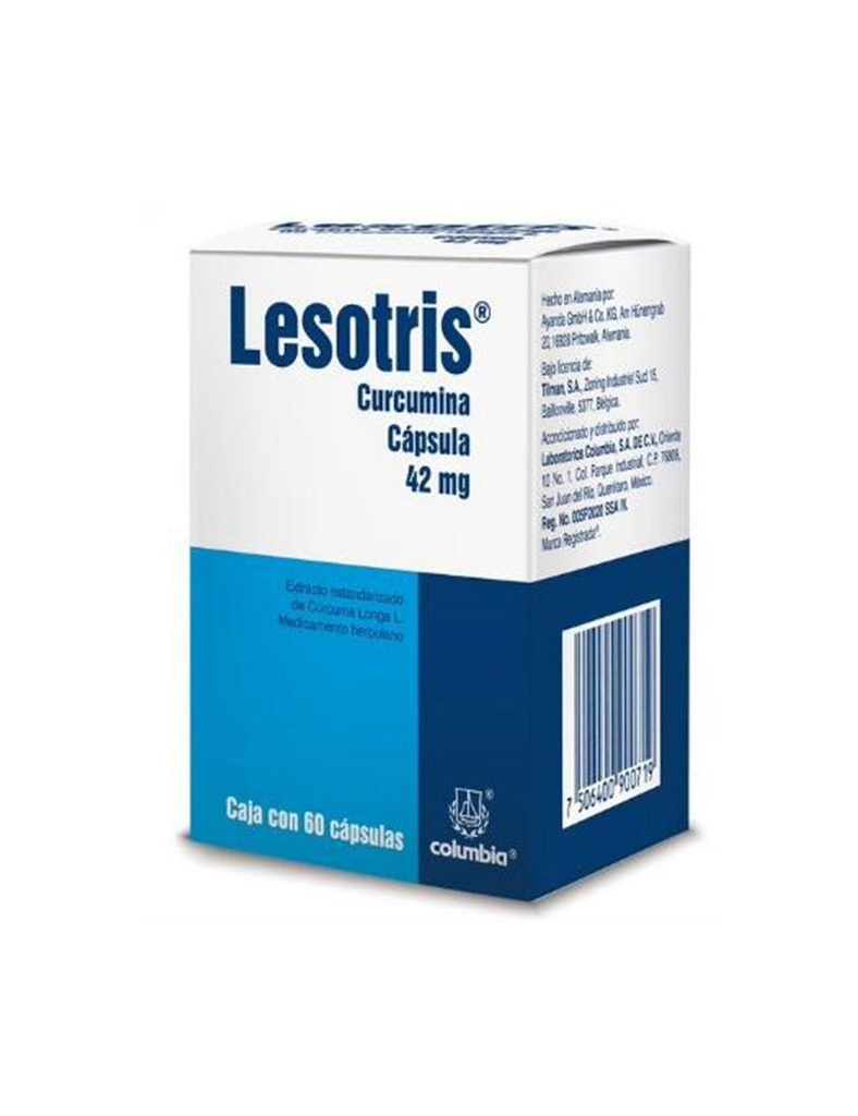 Lesotris 42 Mg 60 Cápsulas 