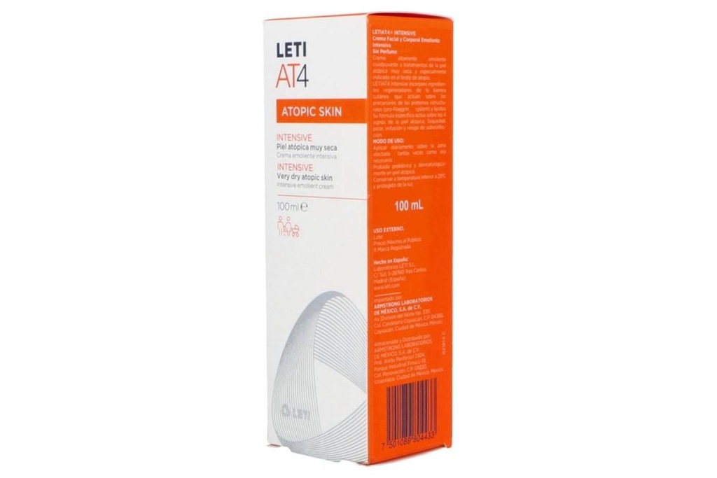 Leti AT4 100 Ml Crema Emoliente Intensiva 
