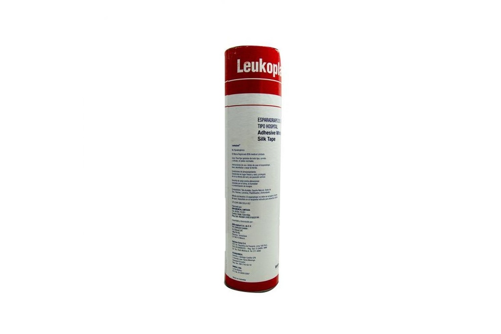 Cinta Adhesiva Seda Leukoplast 1.25 cm x 10 m Tubo 24 Piezas 
