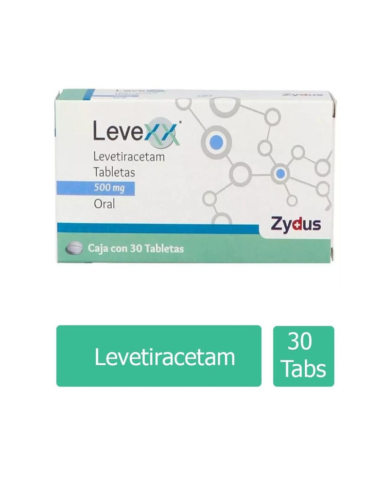 Levexx 500 Mg 30 Tabletas 