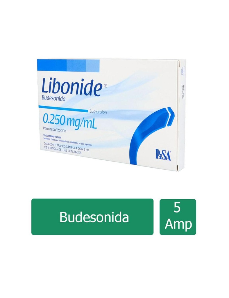 Libonide 0.250 Mg/2 Ml 5 Frasco Ámpula 5 Jeringas 3 Ml 