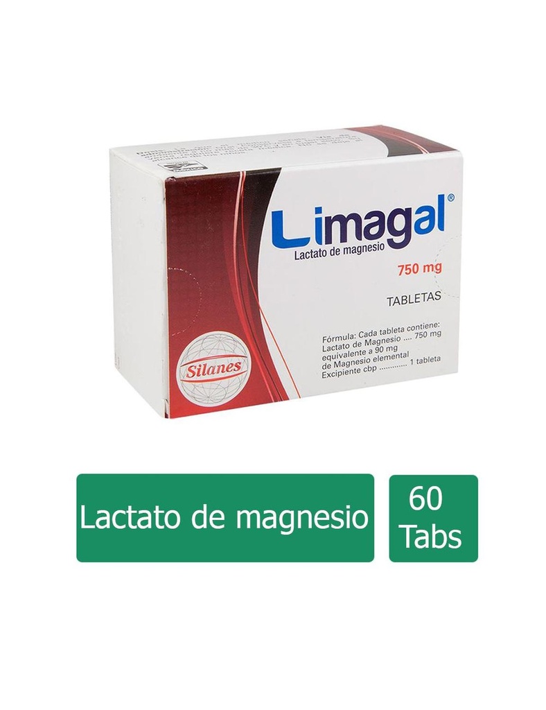 Limagal 750 Mg 60 Tabletas 