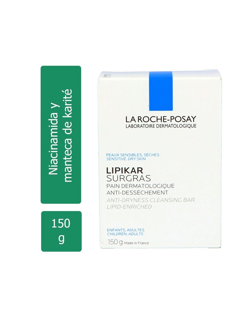 Jabón Lipikar Surgras Anti Desechamiento 150 G 