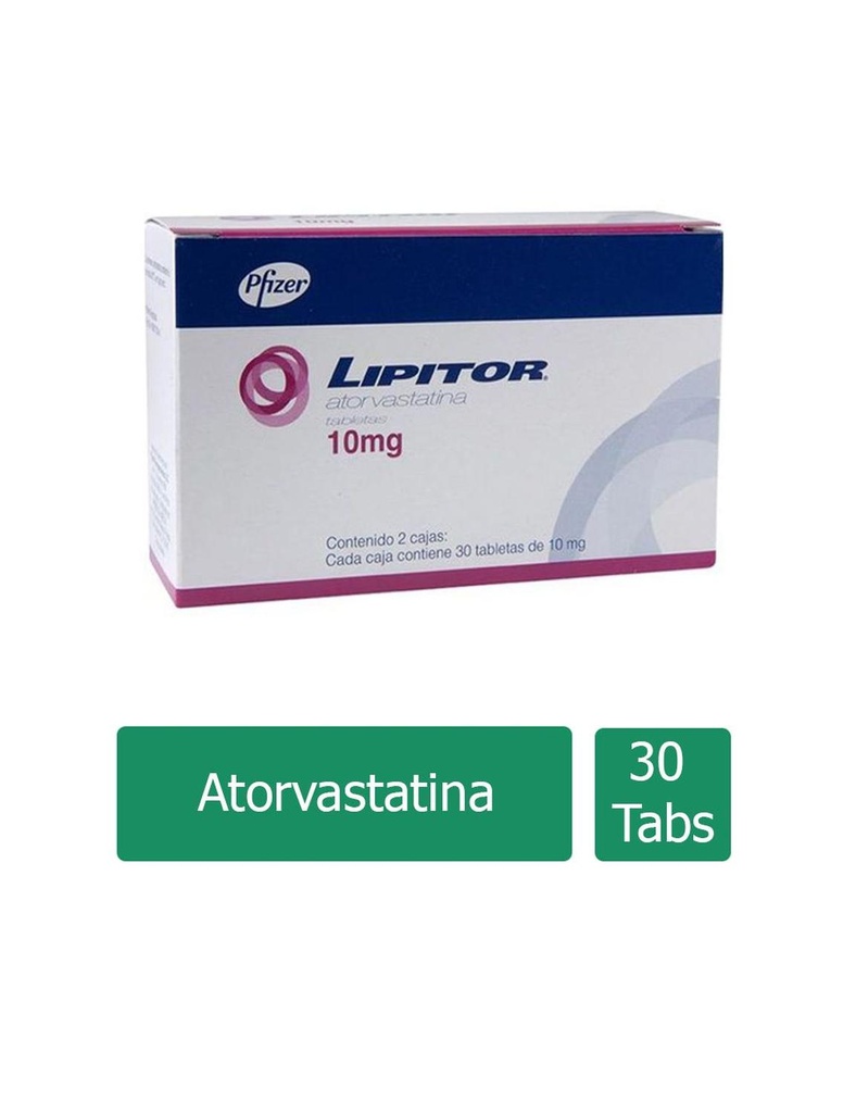 [7501287640949] Lipitor 10 Mg 30 Tabletas 2 Cajas 