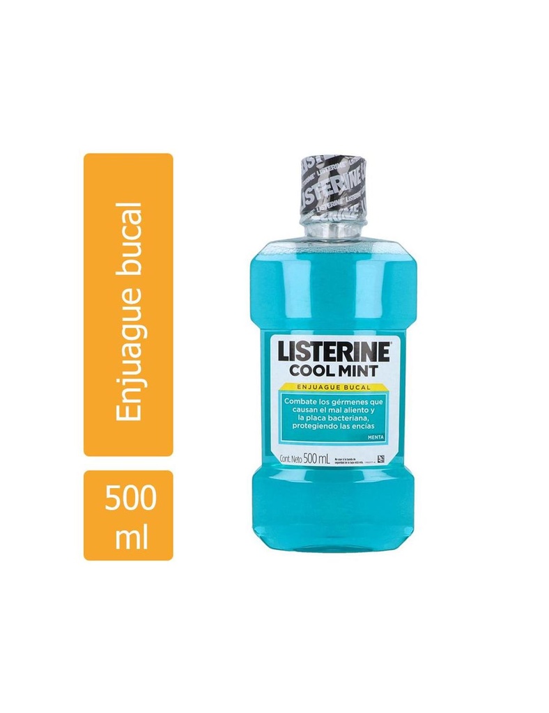 Antiséptico Listerine Cool Menta 500 Ml 