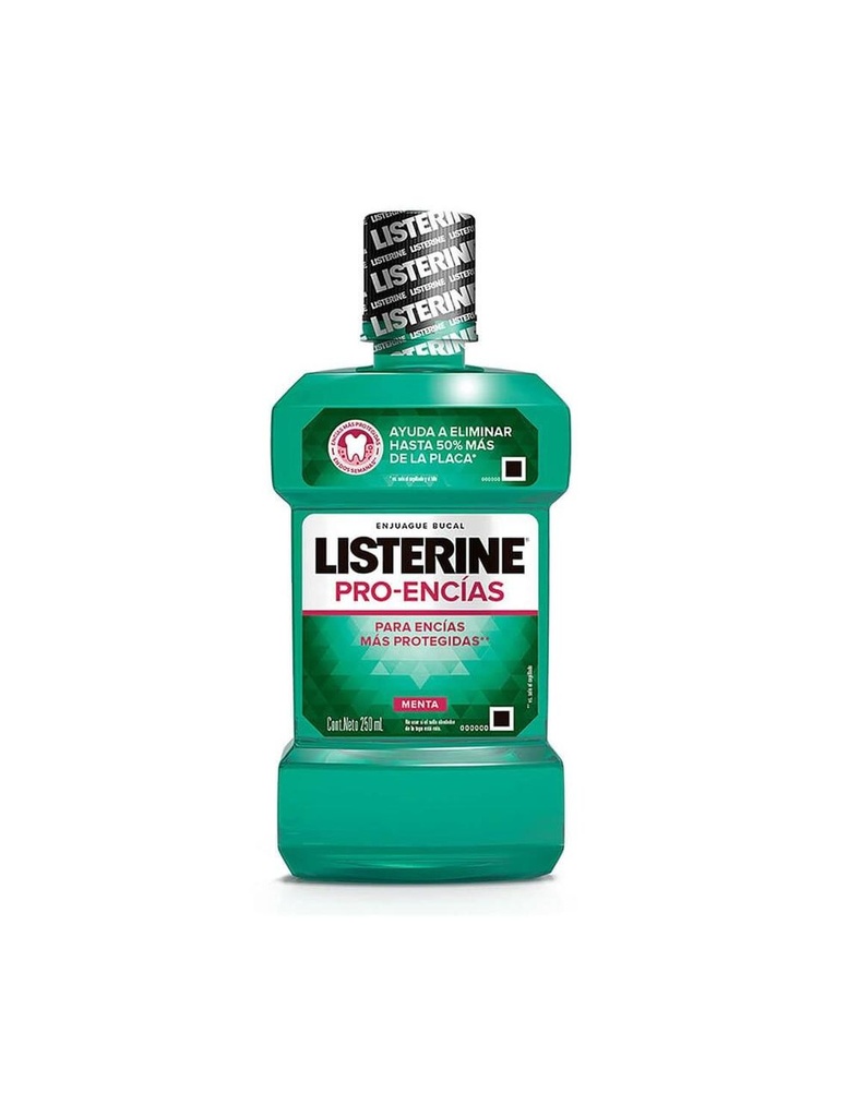 Antiséptico Listerine Dientes y Encías 250 Ml 