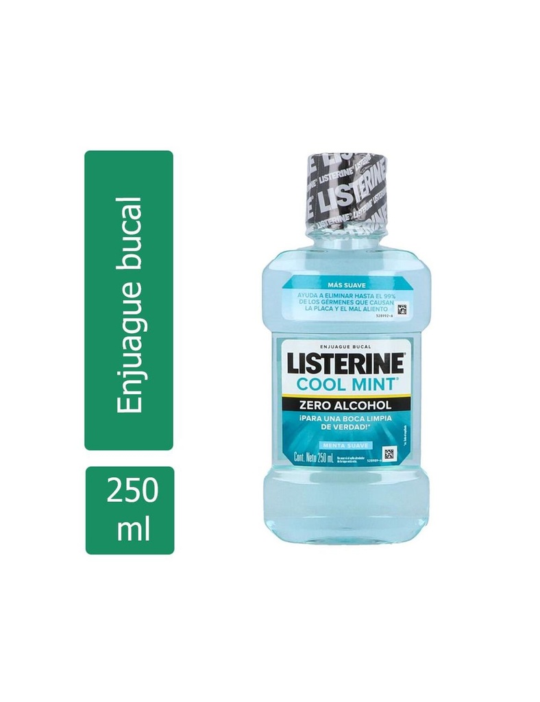 Enjuague Bucal Listerine Zero Menta Suave 25Oml 