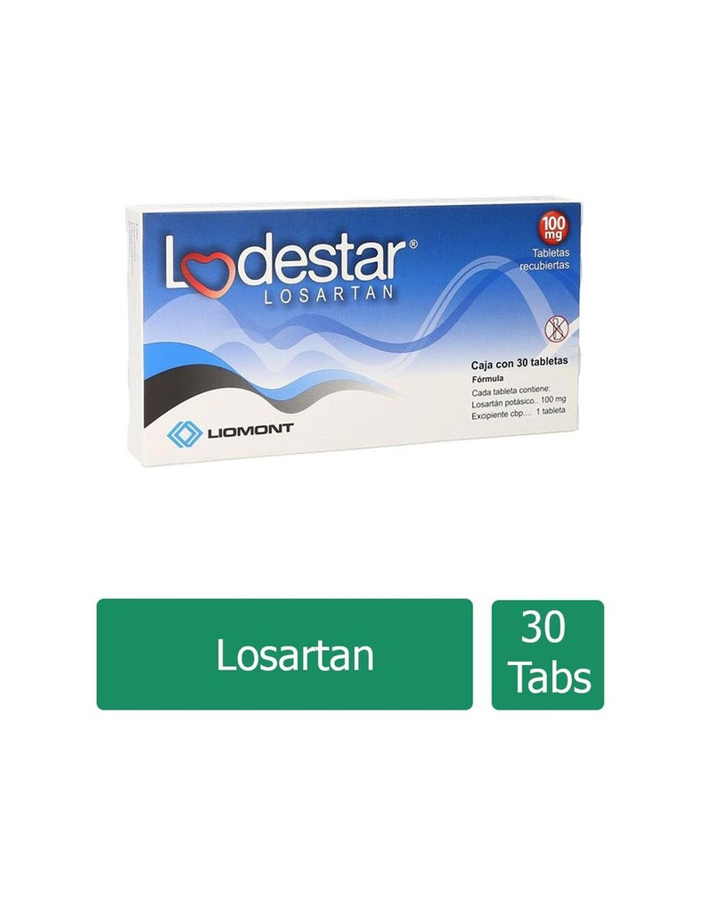 Lodestar 100 Mg 30 Tabletas 