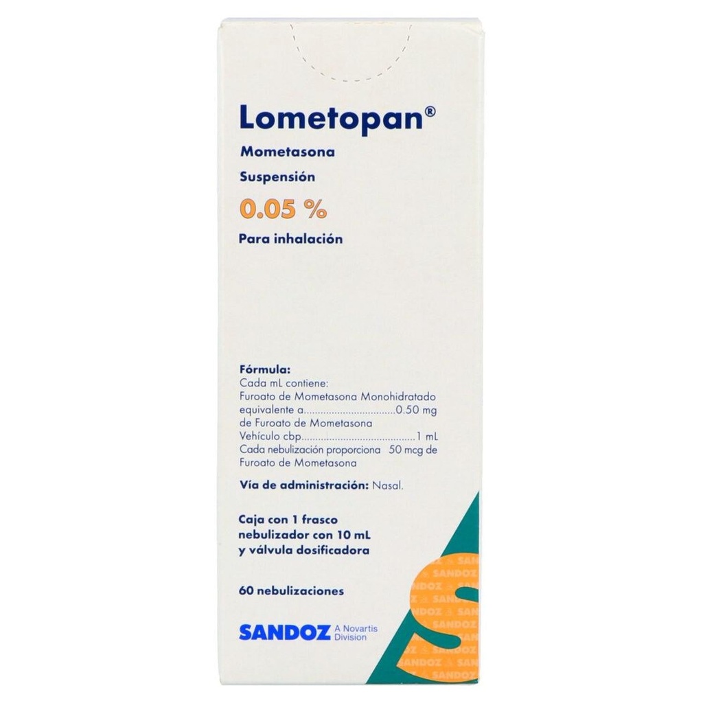 Lometopan 50 Mcg 60 Nebulizaciones Suspensión 10 Ml 