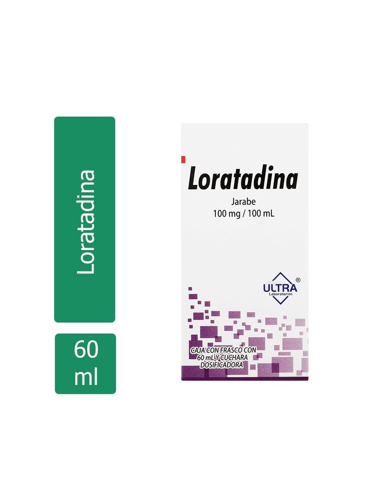 Loratadina 100 Mg/100 Ml Jarabe 60 Ml Genérico Ultra Lab 