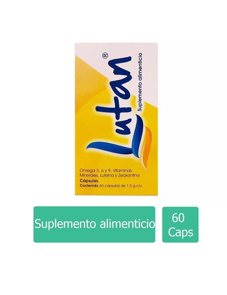 Lutan Suplemento Alimenticio Con 60 Cápsulas