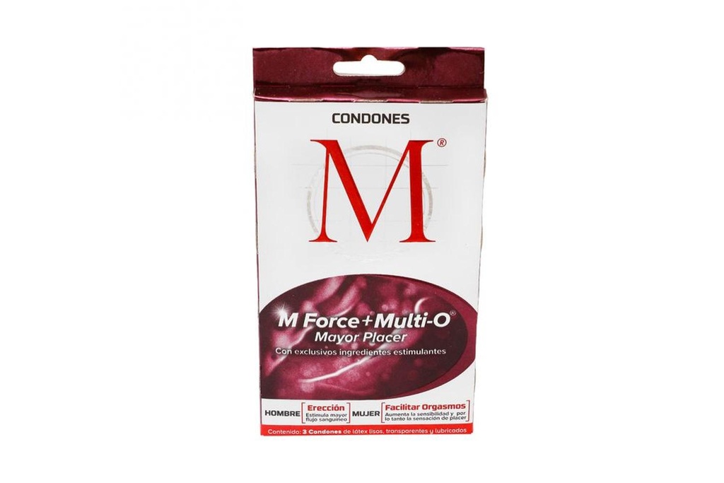 [650240006623] Preservativo M Force Multi-O 3 Condones 