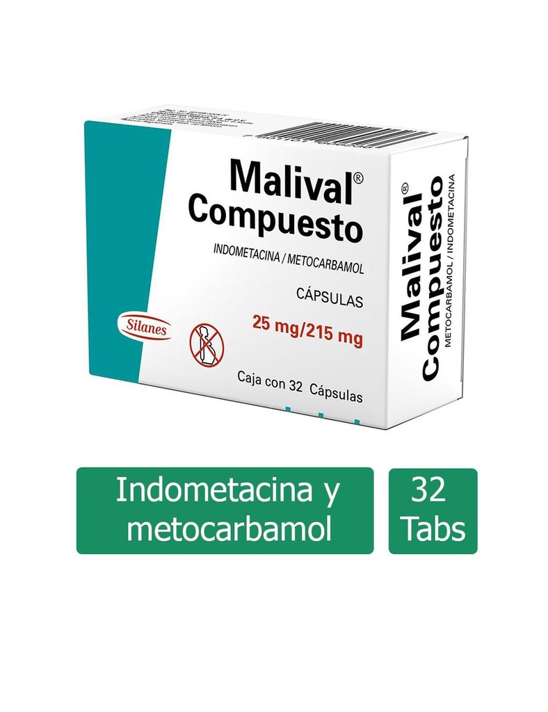 Malival Compuesto 215/25 Mg 32 Cápsulas 