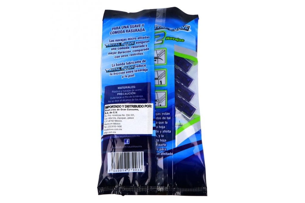 Máquina Royal Shave Deschechable 2 Navajas 5 Piezas 