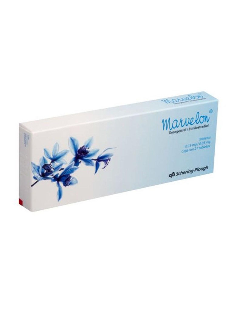 Marvelon 0.15/0.03 Mg 21 Tabletas 