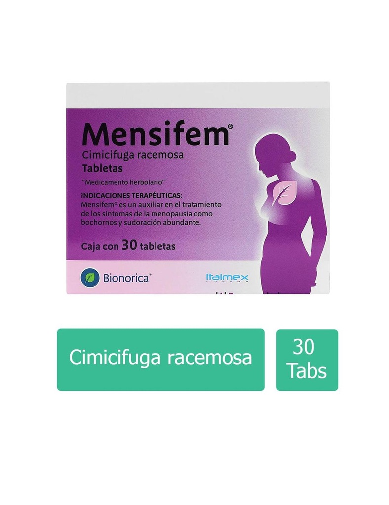 Mensifem 2.8 Mg Caja Con 30 Tabletas