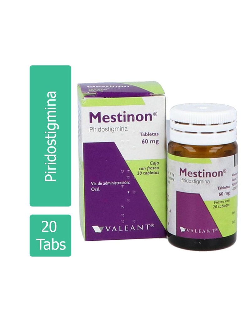 Mestinon 60 Mg 20 Tabletas 
