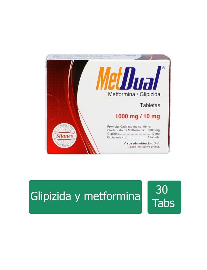 Metdual 10/1000 Mg Tabletas 30 