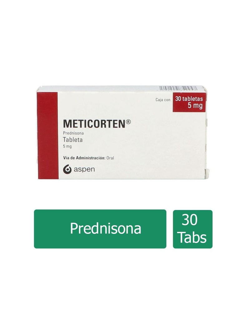 Meticorten 5 Mg 30 Tabletas 