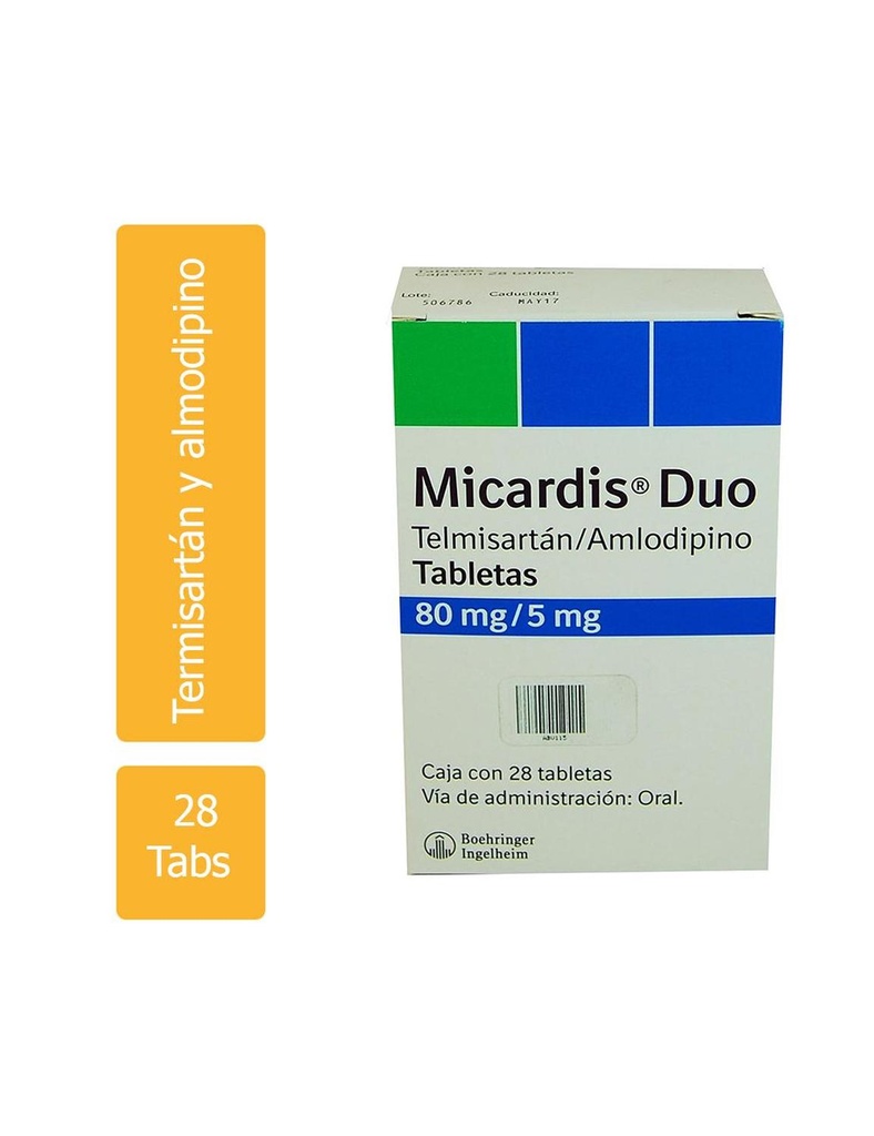 Micardis 80/5 Mg Dúo 28 Tabletas 