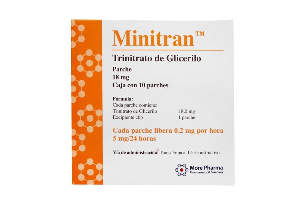 Minitran 18 Mg 5 Mg/24Hrs 10 Parches 
