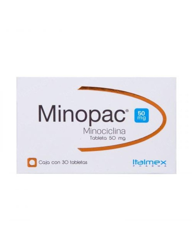 Minopac 50 Mg 30 Tabletas 