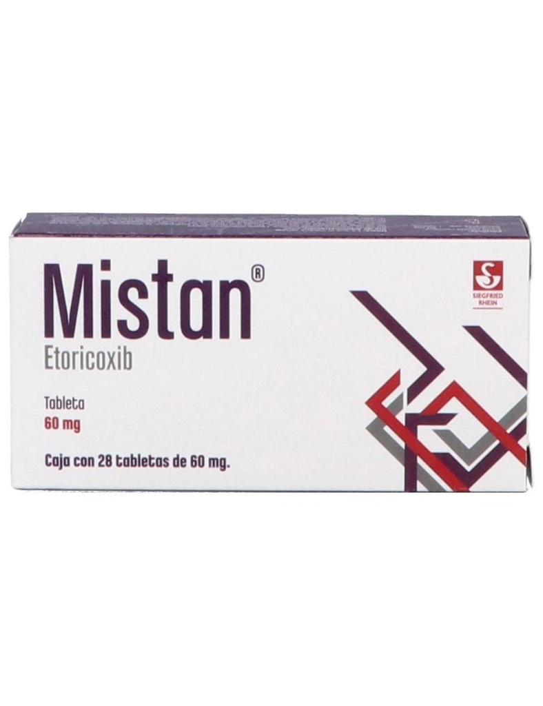 Mistan 60 Mg 28 Tabletas 