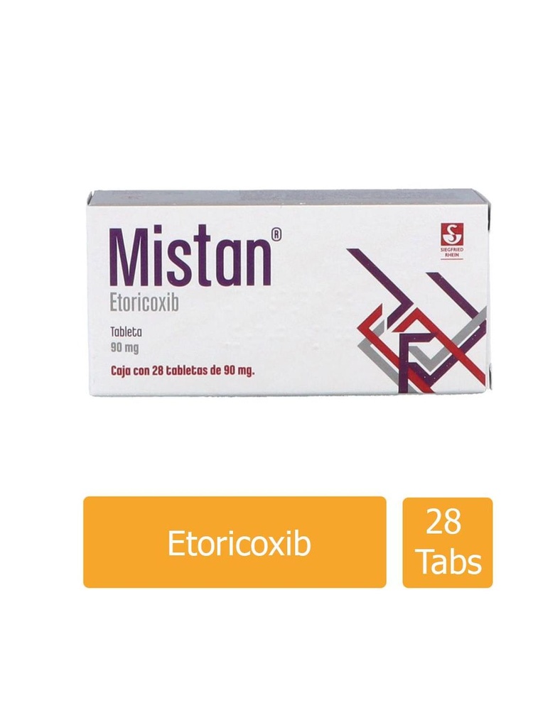 Mistan 90 Mg 28 Tabletas 