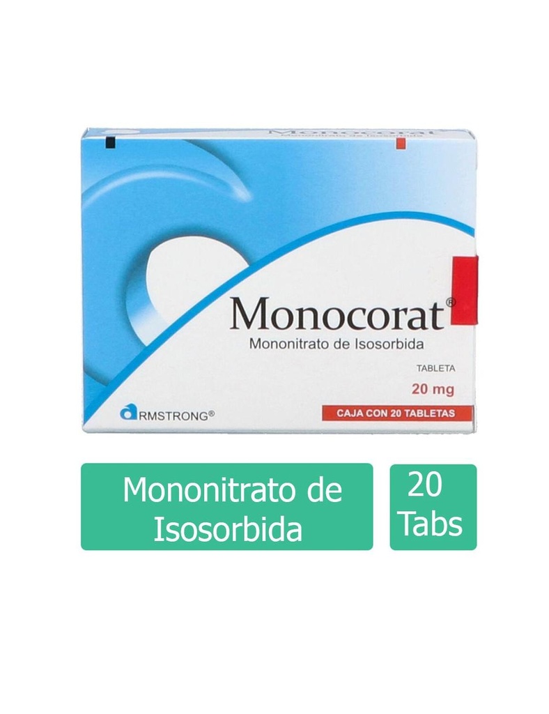 Monocorat 20 Mg 20 Tabletas 