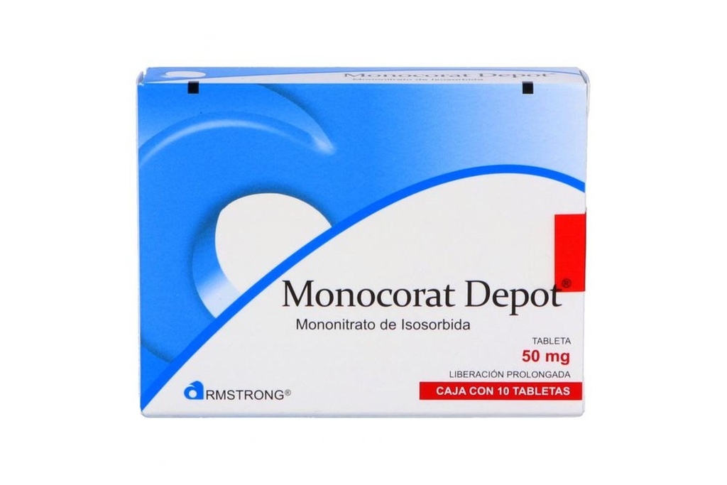 Monocorat Depot 50 Mg 10 Tabletas 