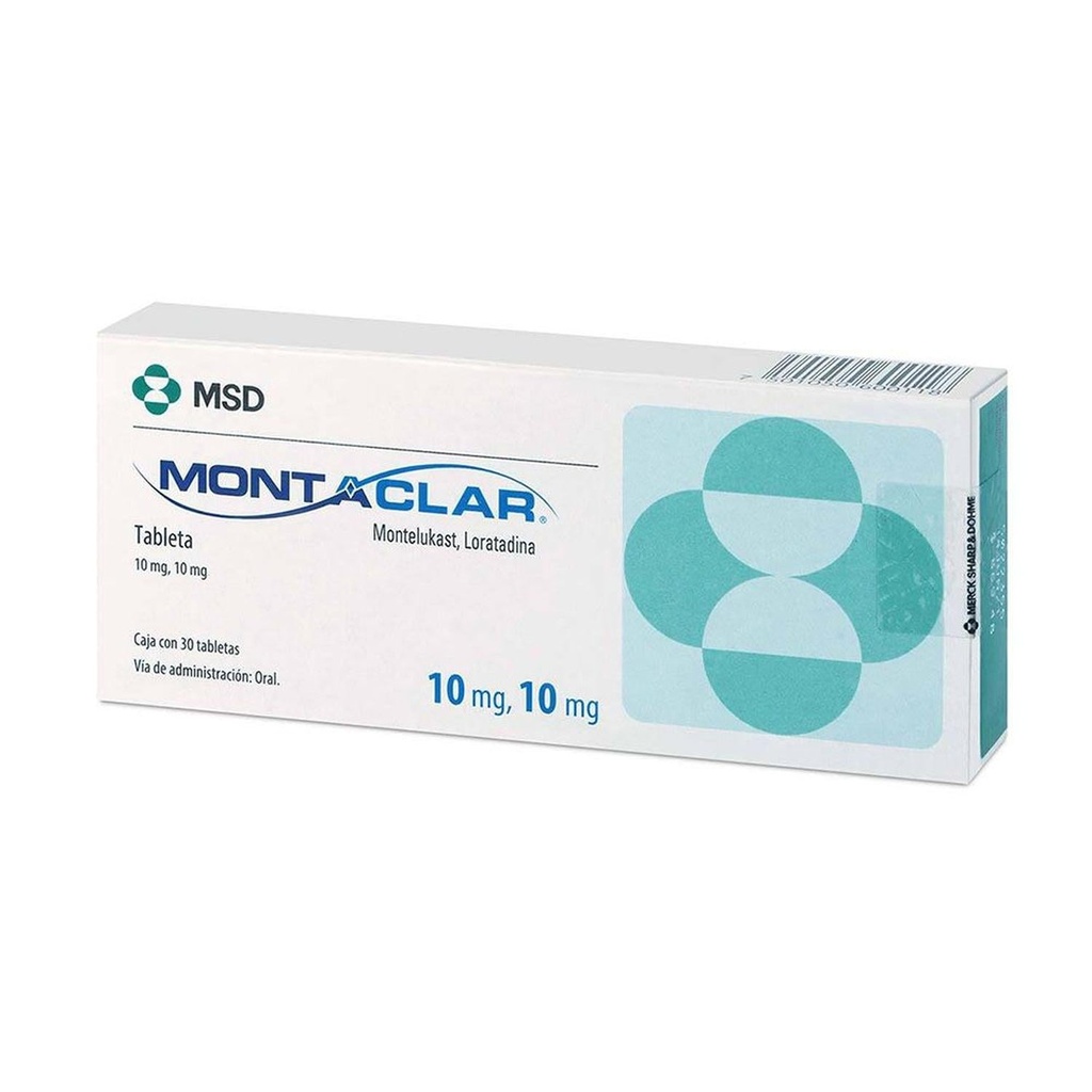 Montaclar 10/10 Mg 30 Tabletas 