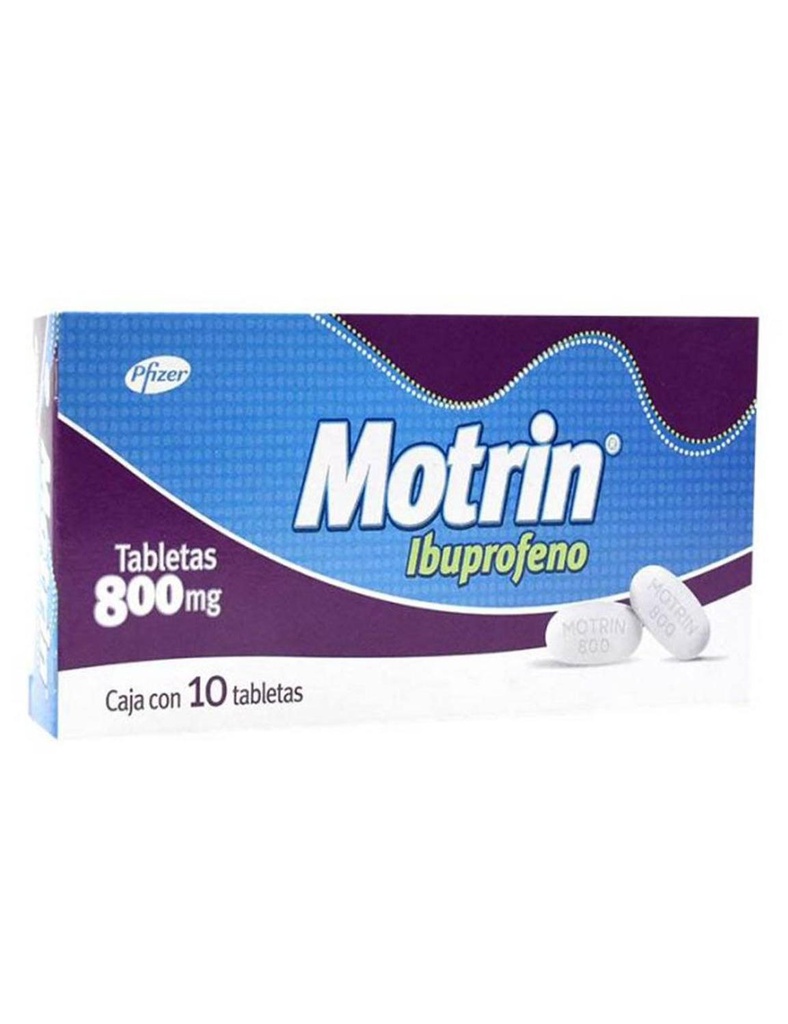 Motrin 800 Mg 10 Tabletas 