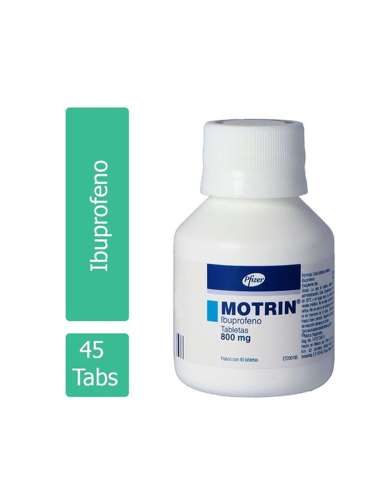 Motrin 800 Mg 45 Grageas 