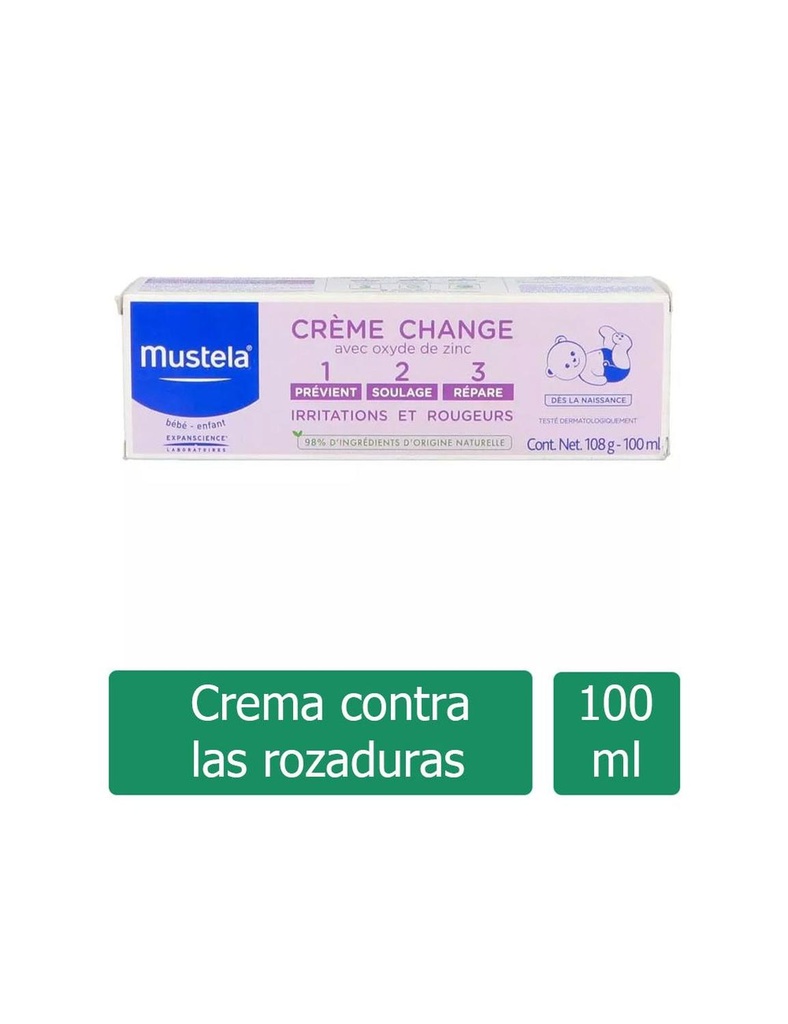 Mustela Crema Contra Las Rozaduras 1-2-3 108 G