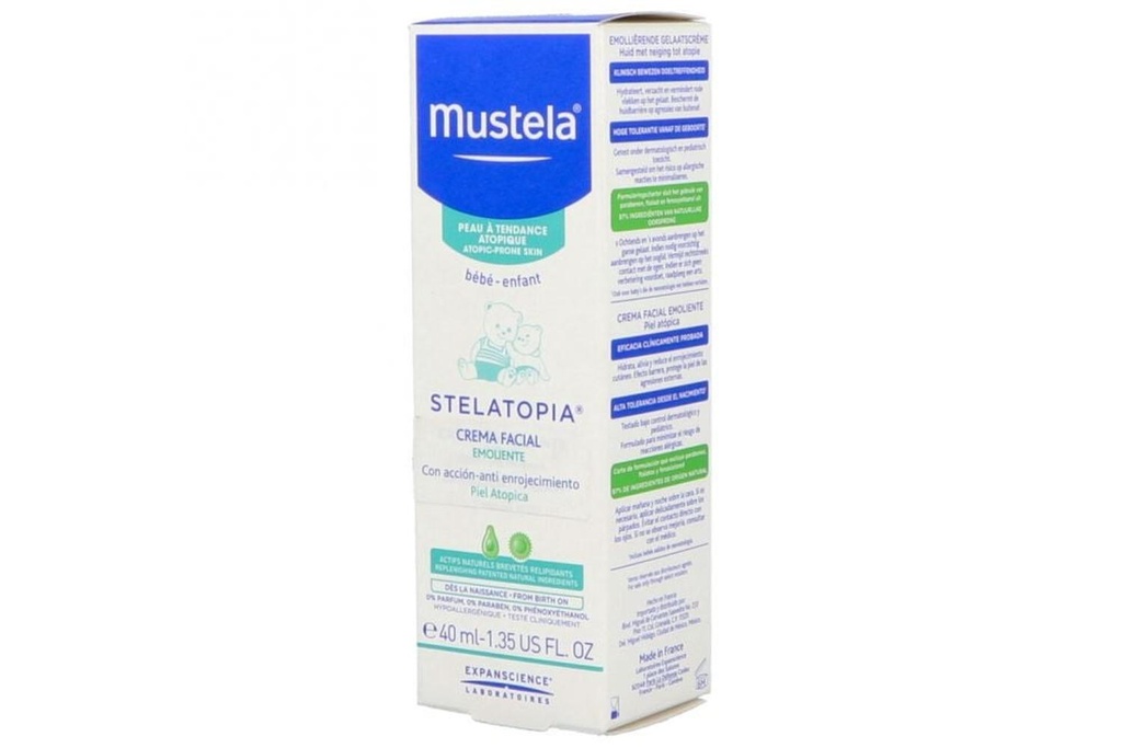 Crema Mustela Stelatopia Facial Emoliente 40 Ml 
