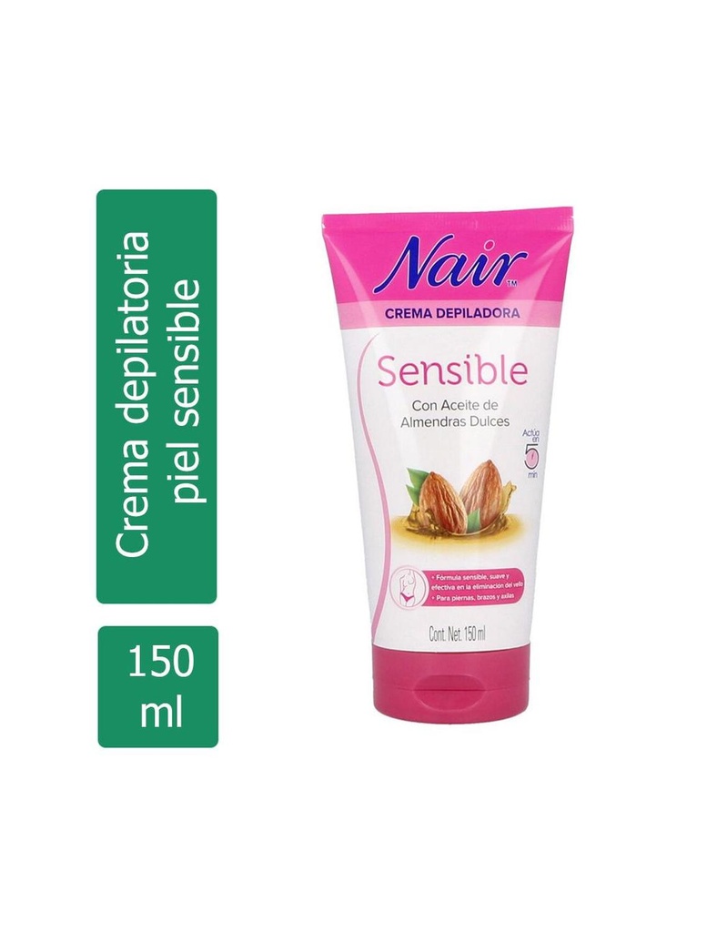 Depiladora Nair Crema Piel Sensible 150 Ml 