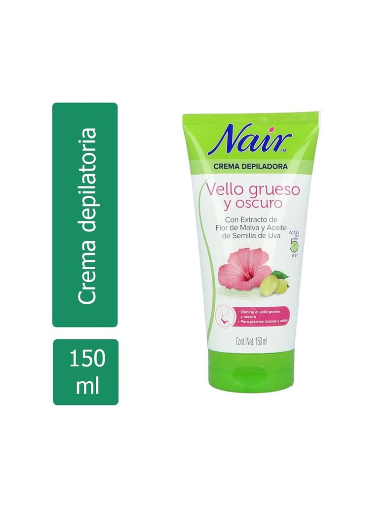Crema Depiladora Nair Vello Grueso Oscuro 150 Ml 