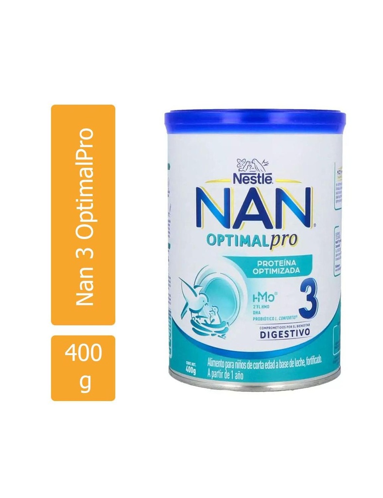 Nan 3 Optimal Pro Lata Con Polvo Con 400 G