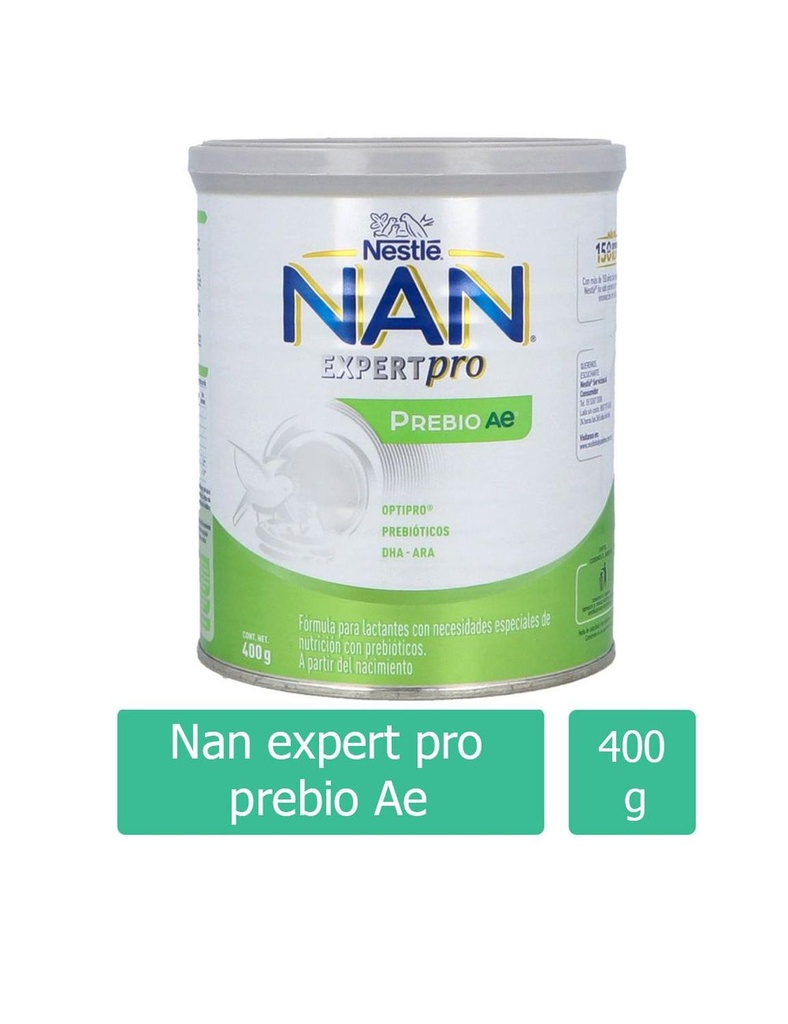 Nan Expert Pro Prebio Ae De 0 A 12 Meses Lata Con 400 G