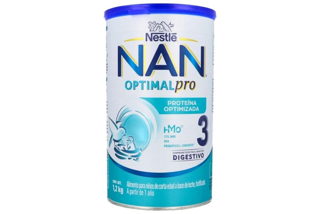 Fórmula Infantil NAN 3 Optipro L Confortis 1-3 Años 1.2 Kg 