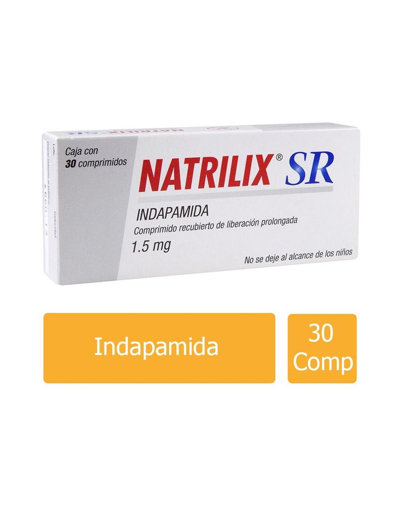 Natrilix Sr 1.5 Mg 30 Comprimidos 