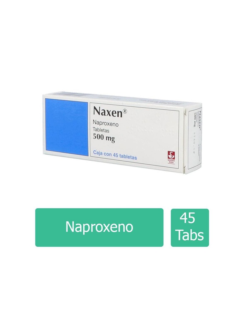 Naxen 500 Mg 45 Tabletas 